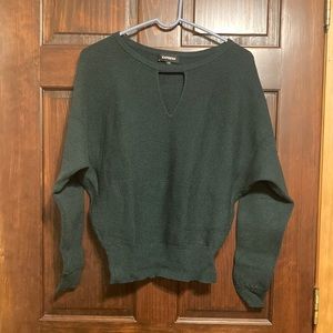 Express Small Dark Greenish Blue Long Sleeve Knit